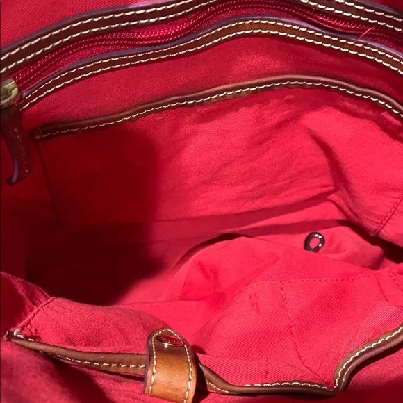 Dooney & Bourke EUC Geranium Basket Zip Top Shoulder Bag , Large Tote - Picture 10 of 13